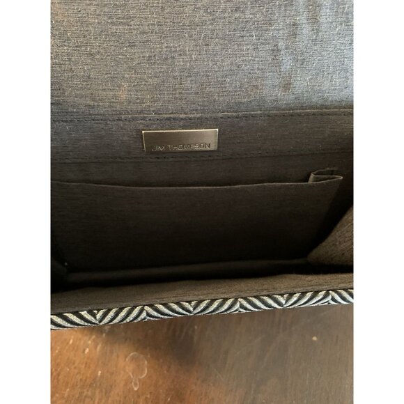Jim Thompson Formal Bag Silver Black Patterned - Picture 4 of 7